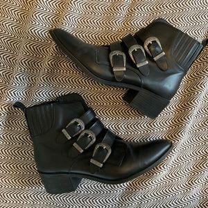 Steve Madden Bark booties with buckles size 11